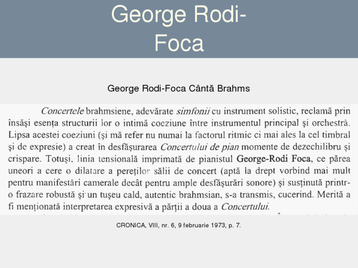 www.georgefocarodibrahms.com
