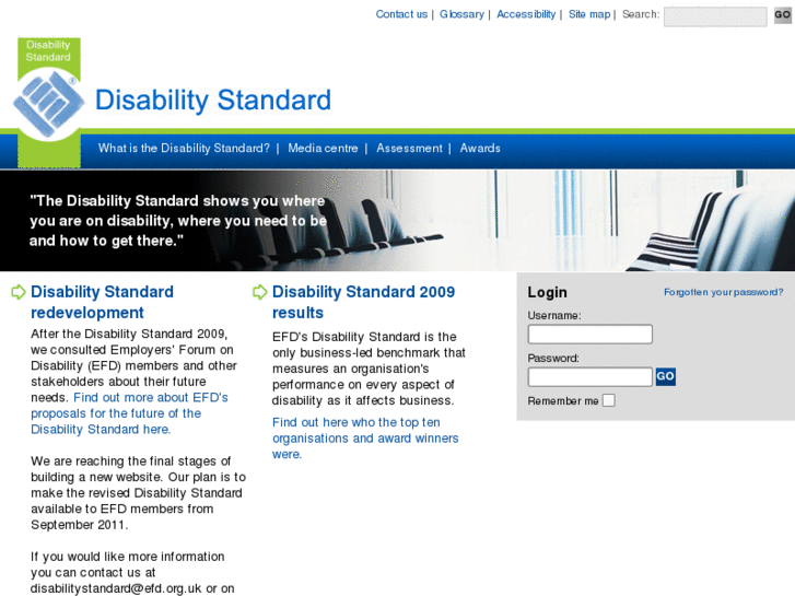 www.disabilitystandard.org