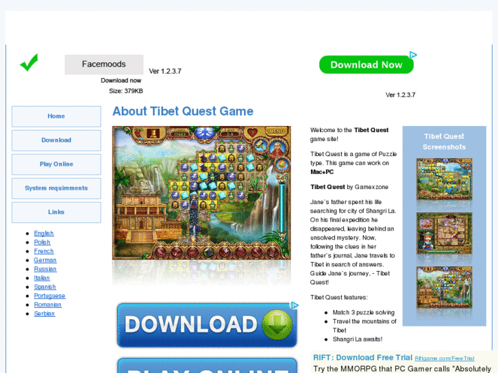 www.tibetquestonlinegame.com