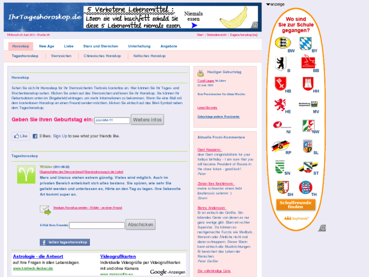 www.ihrtageshoroskop.de