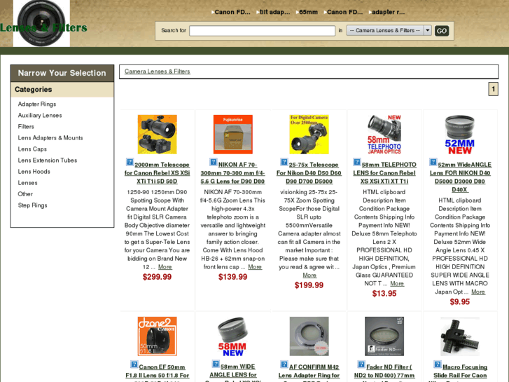 www.cameralensesandfilters.com