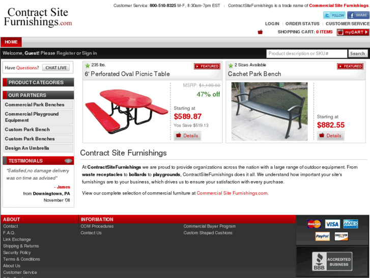 www.contractsitefurnishings.com