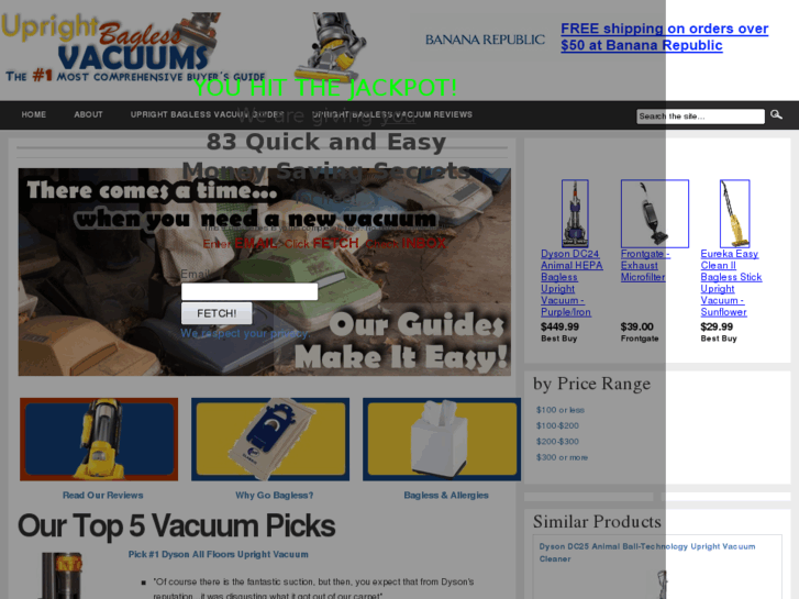 www.uprightbaglessvacuums.com