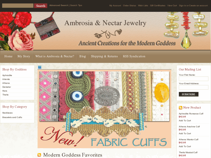 www.ambrosianectarjewelry.com