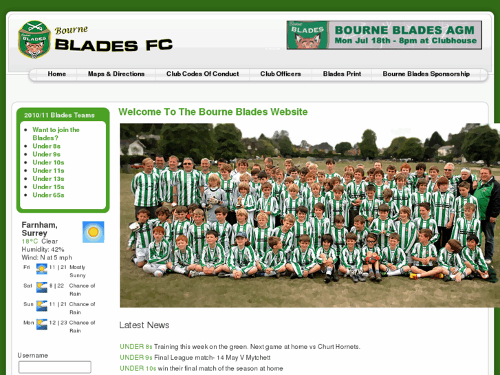 www.bournebladesfc.net
