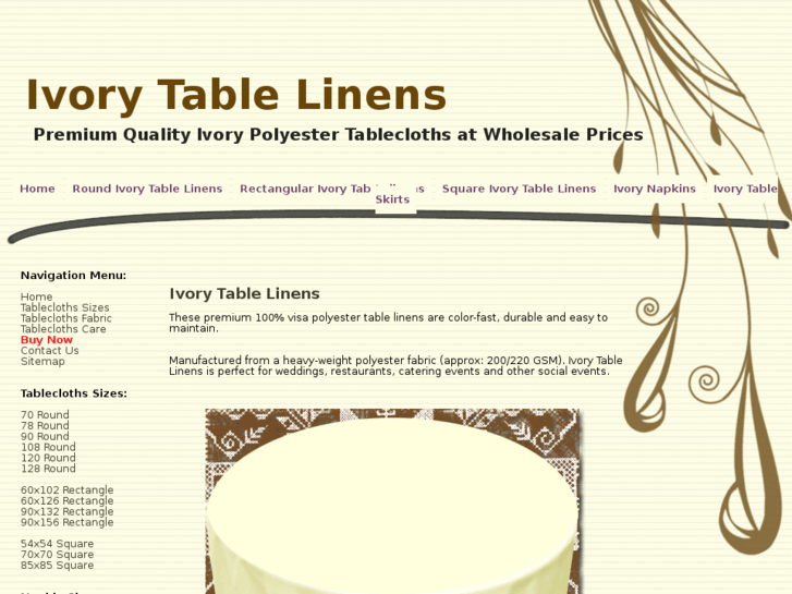 www.ivorytablelinens.com