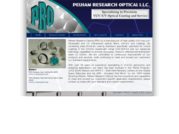 www.pelhamresearchoptics.com