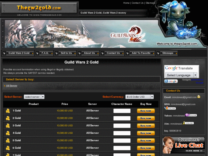 www.thegw2gold.com