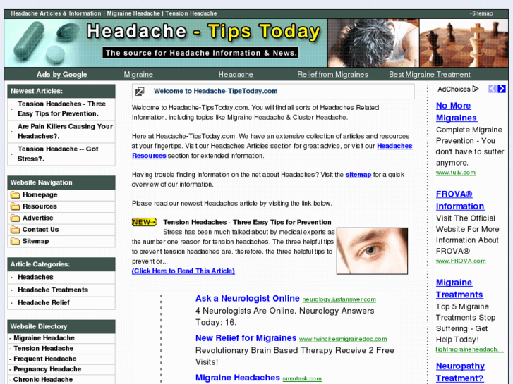 www.headache-tipstoday.com
