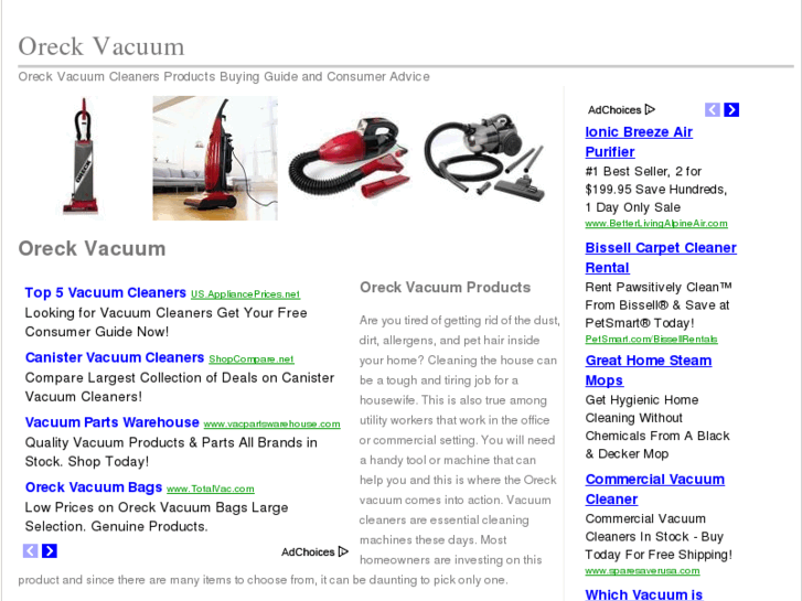 www.oreckvacuum.org