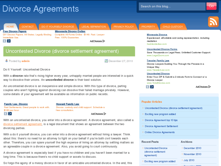 www.divorceagreement.com