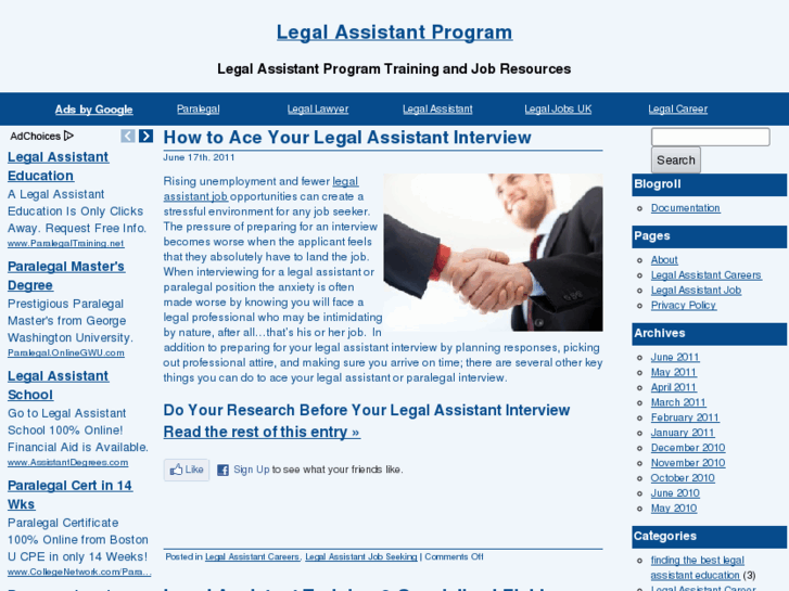 www.legalassistantprogram.net