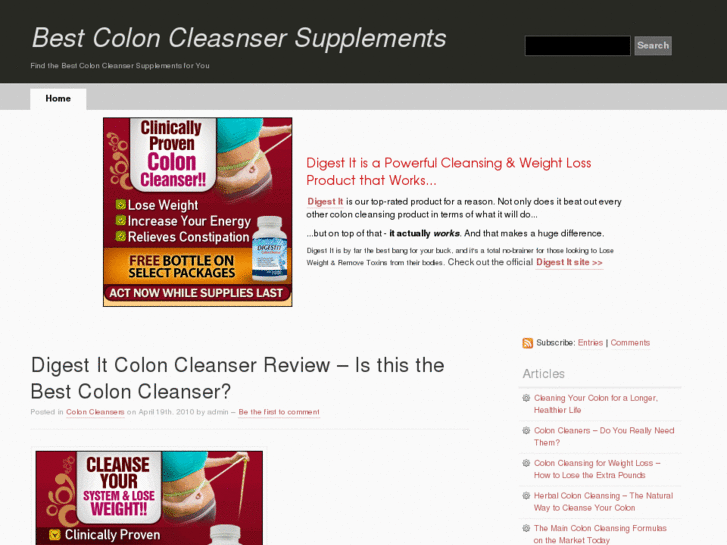 www.bestcoloncleansersupplements.com