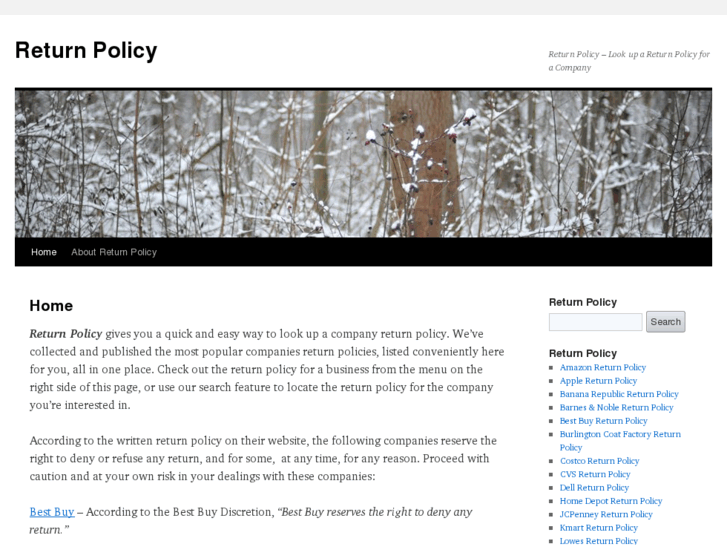 www.returnpolicy.info