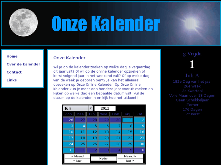 www.onzekalender.nl