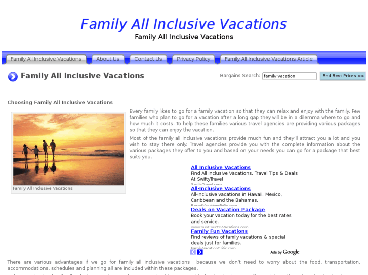 www.familyallinclusivevacations.org