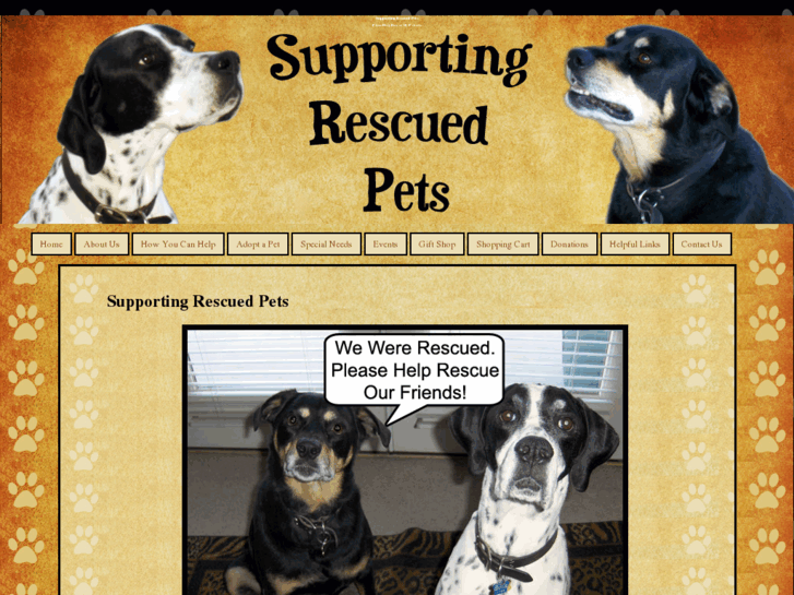 www.supportingrescuedpets.org