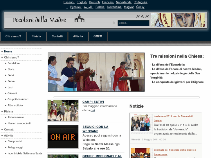 www.focolaredellamadre.org