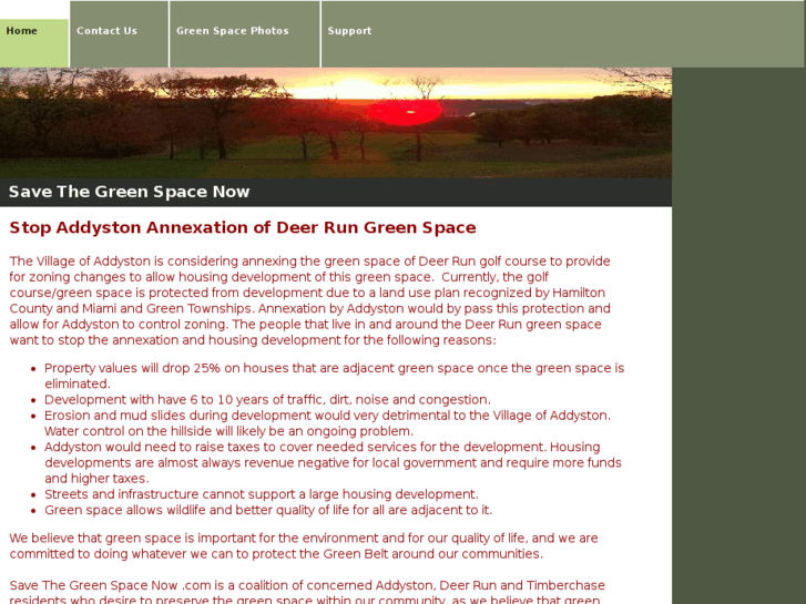 www.savethegreenspacenow.com