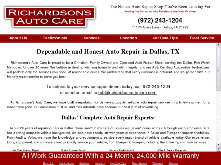 www.richardsonautocare.com