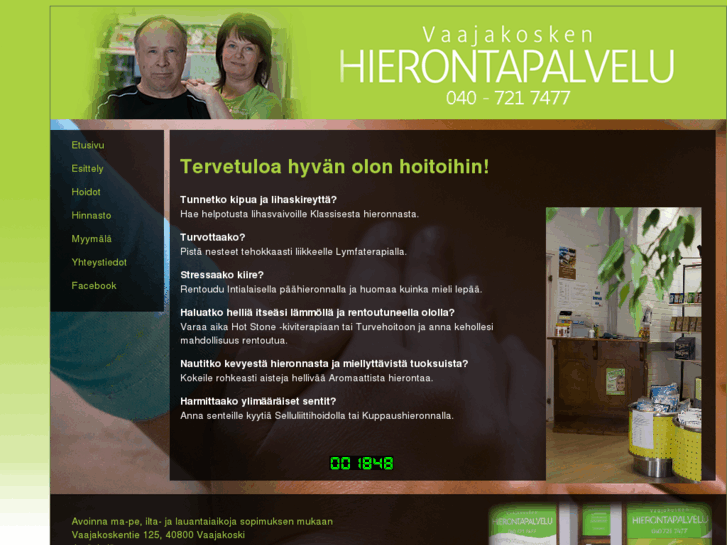 www.vaajakoskenhierontapalvelu.com
