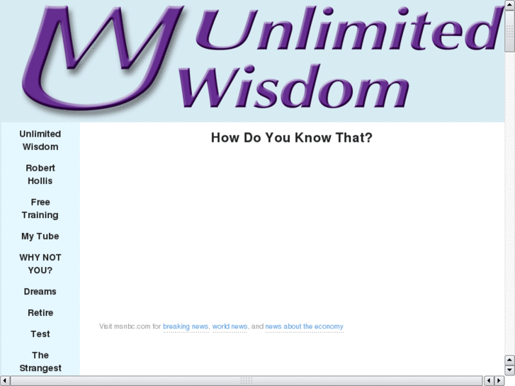 www.howdoyouknowthat.com