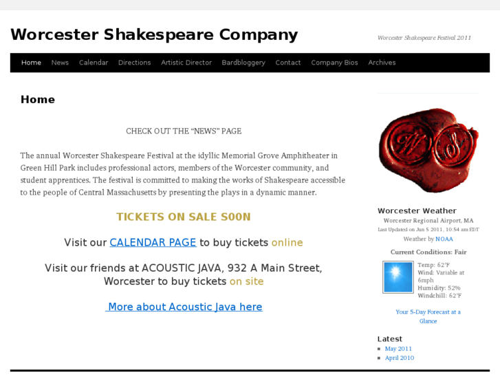 www.worcestershakespearecompany.org