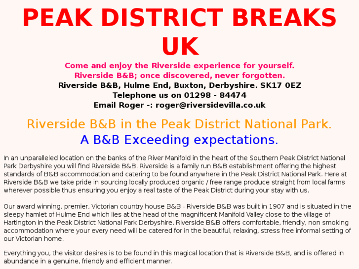 www.peakdistrictbreaksuk.co.uk
