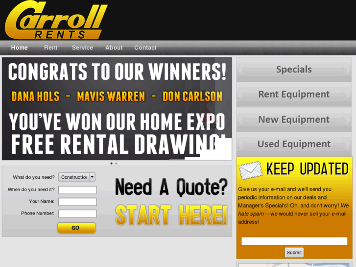 www.carrollrental.com