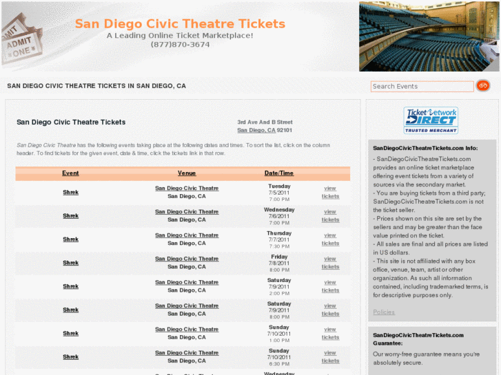 www.sandiegocivictheatretickets.com
