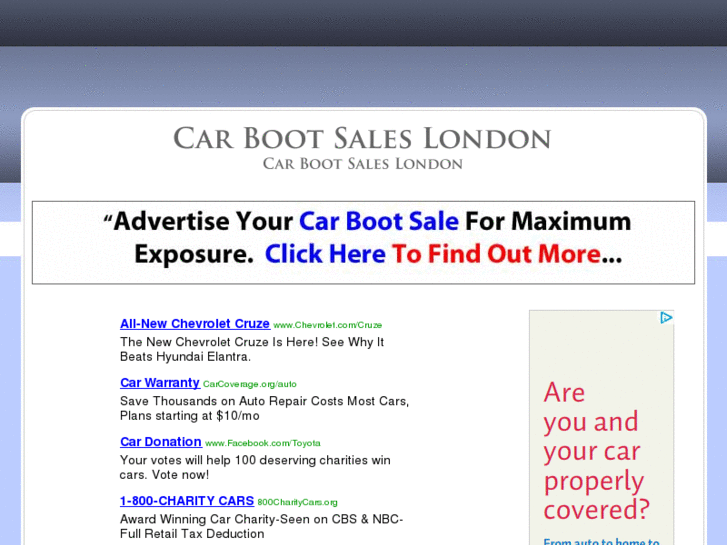 www.carbootsaleslondon.com