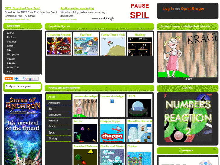 www.pausespil.dk
