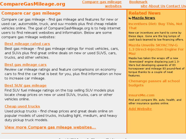 www.comparegasmileage.org