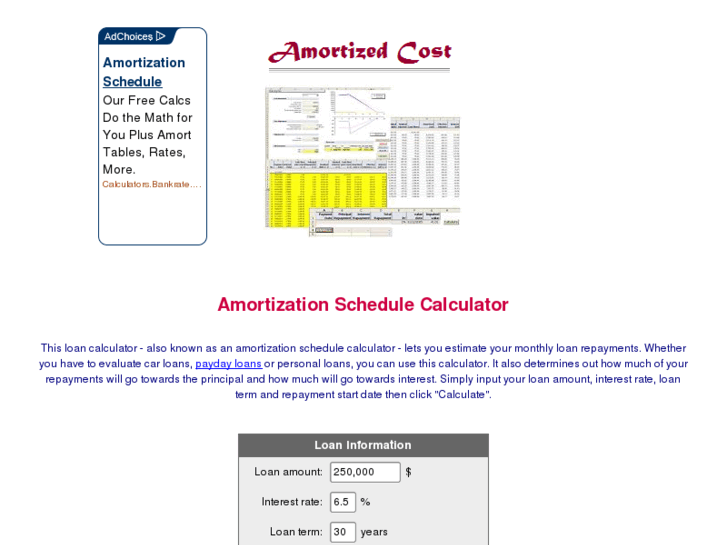www.amortizedcost.com