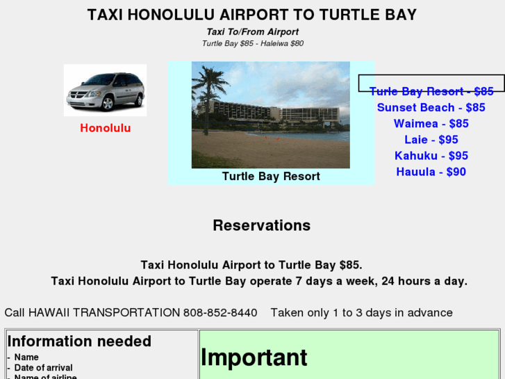 www.taxihonoluluairporttoturtlebay.com