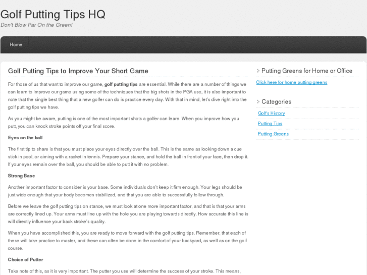 www.golfputtingtipshq.com