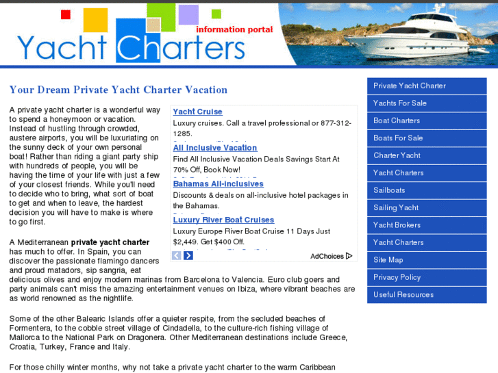 www.privateyachtcharter.info