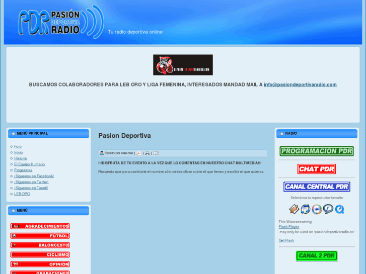 www.pasiondeportivaradio.com