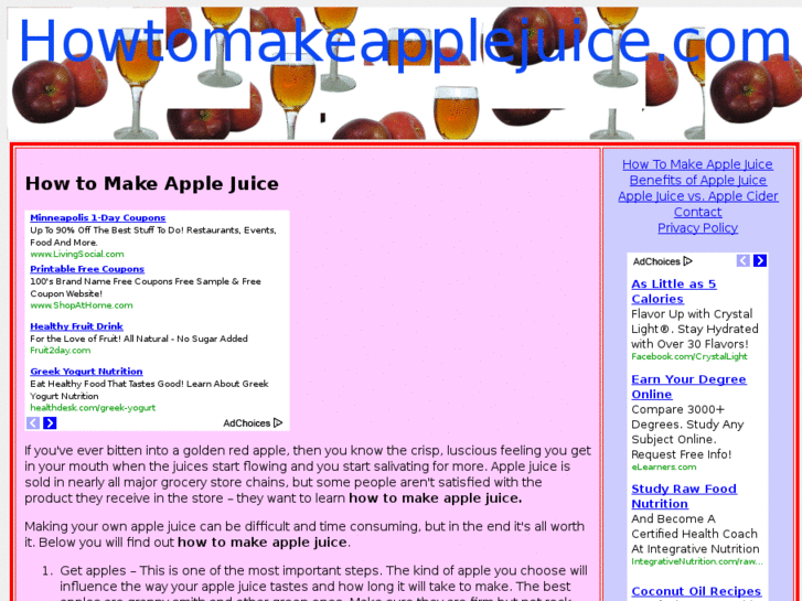 www.howtomakeapplejuice.com