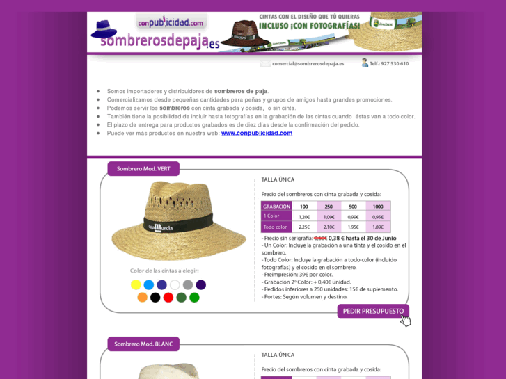www.sombrerosdepaja.es