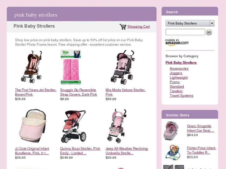 www.pinkbabystroller.com