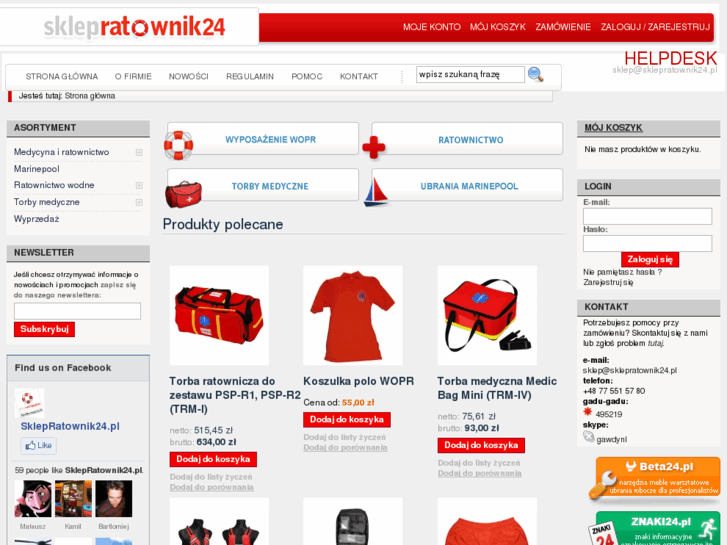 www.sklepratownik24.pl