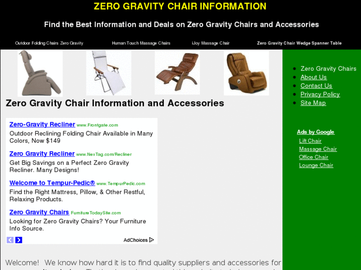 www.zerogravitychairinfo.com