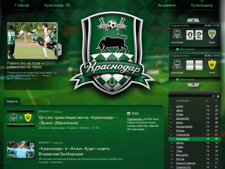www.fckrasnodar.ru