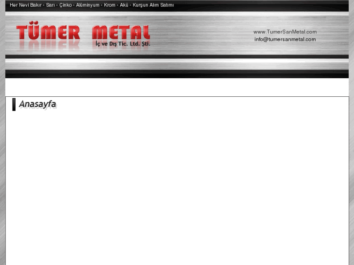 www.tumersanmetal.com