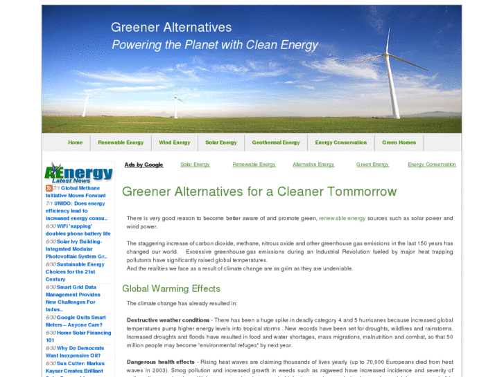 www.greeneralternatives.net