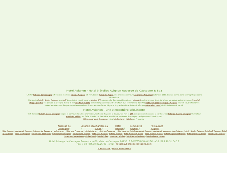 www.aubergedecassagne.fr