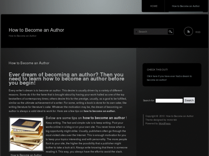 www.howtobecomeanauthor.org