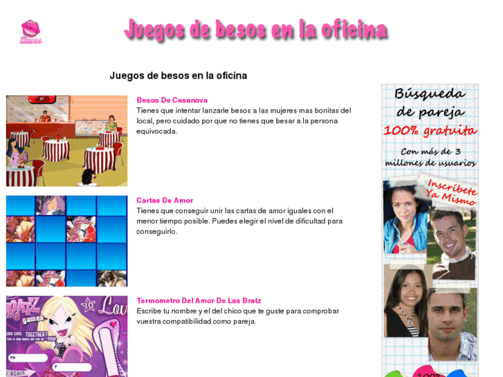 www.juegosdebesosenlaoficina.com