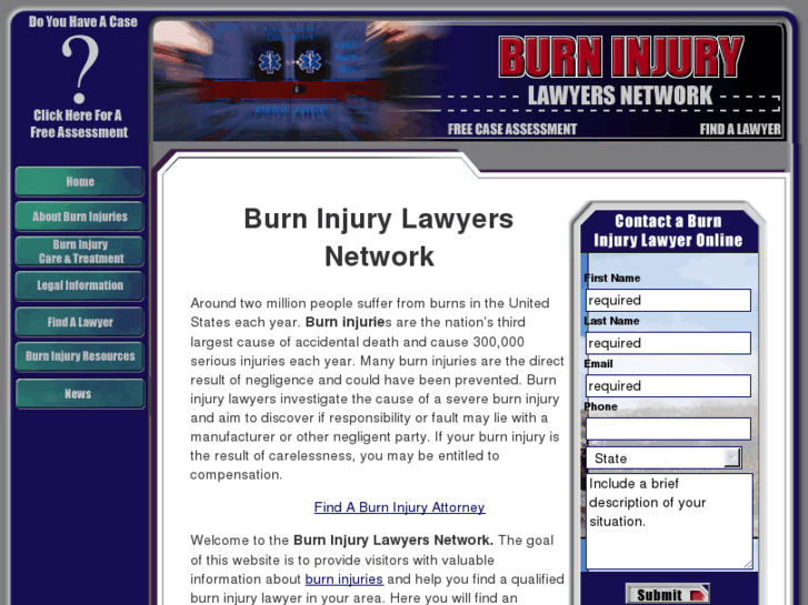 www.burninjurylawyersnetwork.com